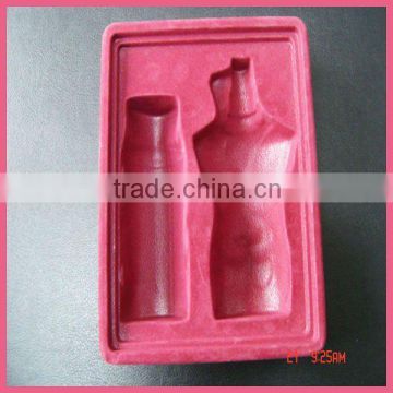 Velvet tray ps vacuum formed packaging, plastic packaging tray