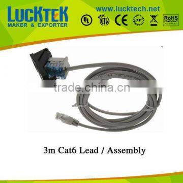 ASSEMBLY CAT.6 UTP PATCH LEAD WITH KEYSTONE JACK & PANEL