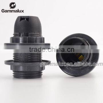 Top Quality Black Plastic Shell E14 Bulb Socket Lamp Holder Adapter 250V 2A