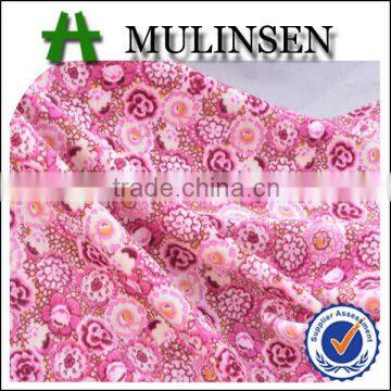 Shaoxing Mulinsen Polyester printed china velvet fabric for garment