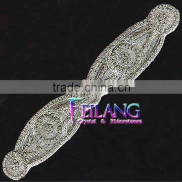 Like big eyes Crystal Rhinestone Applique wedding sash accessories