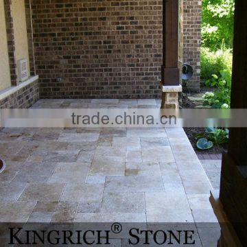 Beige travertine beige paving stone