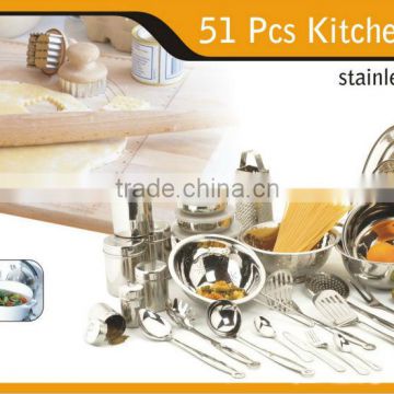 Stainless Steel 51 pieces Kitchen Set