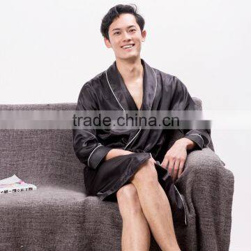 Men's Sexy Pajamas Sleepwear in Silk Like Satin Fabric photo-4