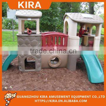 Castle seris amusement kids outdoor playground slides for sale