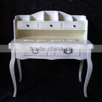 Indonesian Furniture - Wooden Desk - School White Desk Furniture Style