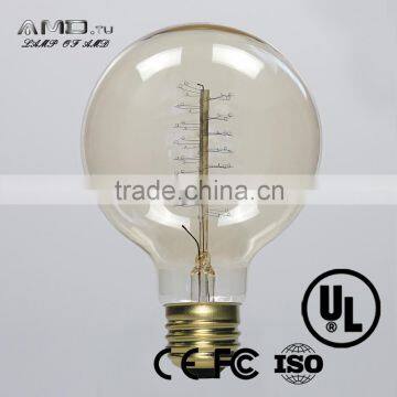 tungsten globe light bulbs 240v globe edison bulb g95 e27 iron lamp holder