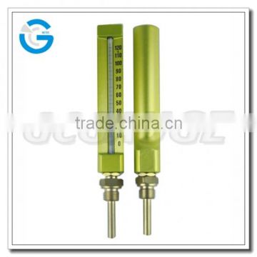 High quality V-shaped havc glass industrial thermometer