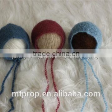 Newborn Baby Mohair Bonnet Silk Mohair Baby Hat Baby Photography Props