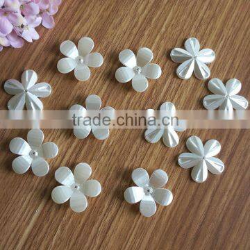 fantastic ABS plastic 5 petals flower shape big size plastic pearl for fashion jewelry accessories