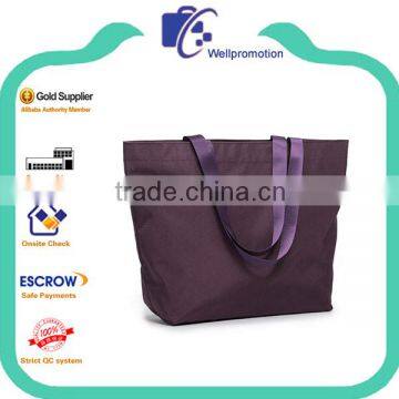 Stylish Cheap Blank 600d Polyester Canvas Tote Bag for Promotion photo-3