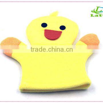 kids bath mitts/animal bath mitt /promotional natural bath mitt