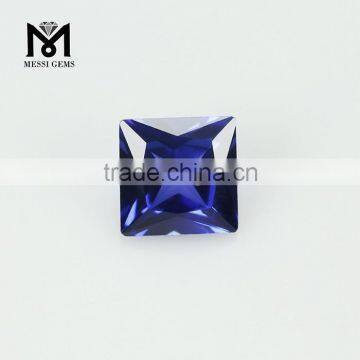 Fashionable Faceted Square 6 x 6 Corundum 34# Sapphire Stone Price