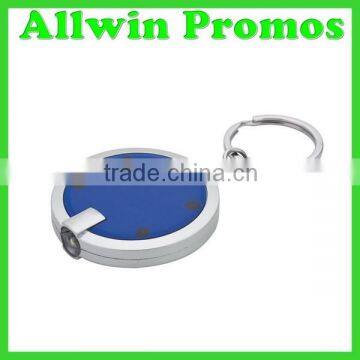 Promotional Plastic Round LED Key Chain photo-2
