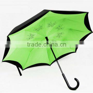 2016 inverted umbrella 23" upside down umbrella hot selling in Malaysia