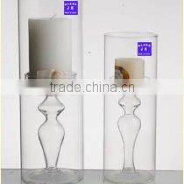 delicate long- stemmed glass candle holder wholesale