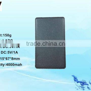 4000mah Li-polymer Battery Power Bank,super Slim Portable Power Bank