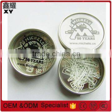 Business Promtional Gifts Tin Box Metal Letter Custom Shape Paper Clips photo-2