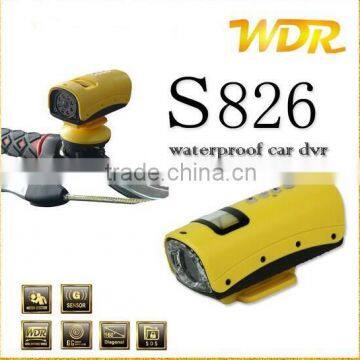 Newest S826 Sports CAR DVR 20m Waterproof CAR DVR