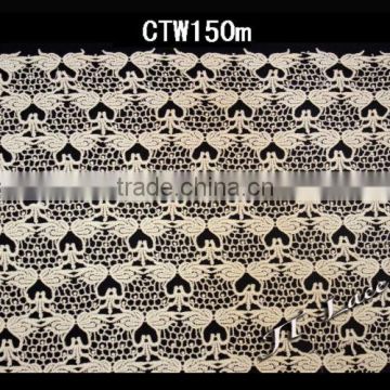 Hot sale white embroidery Lace for garment in Guangzhou CTW150m