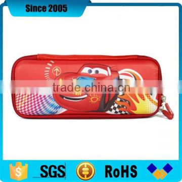 2016 3D eva cheap pencil carrying cases with mesh pocket