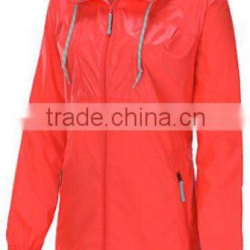 long style Stretchy hot sell custom windbreaker for women