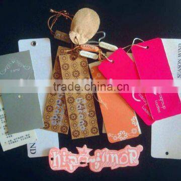 Elegant Customized Paper Hang Tag for cloth,jeans