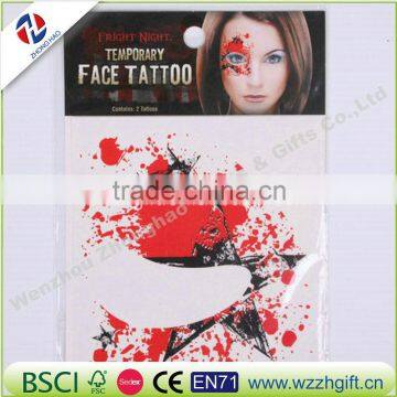 2016 hot sale cool non-toxic temporary Tattoo Sticker for Eye Decoration