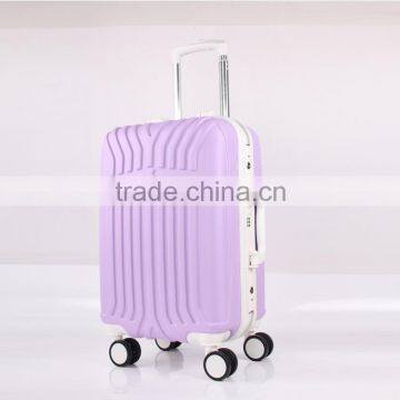 ABS travel trolley luggage bags with built in clothes rack