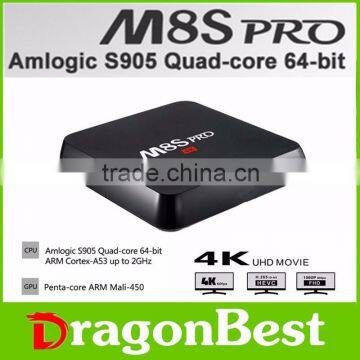 Dragonbest android smart media player M8S Pro amlogic s905 1g ram 8g rom quad core tv box