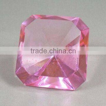 2016 Fabulous pink square section crystal diamond