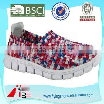 woven elastic comfortable lightweight textured girl shoes