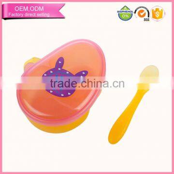 Luxury Baby Feeder Plastic Baby Food Bowl with Spoon