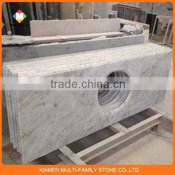 Cararra white marble 42 inch bathroom vanity