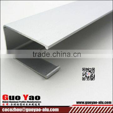 6000 Series Silver Anodized U Channel Aluminum Extrusion Profile photo-2
