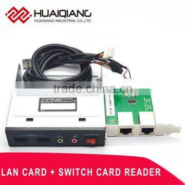 USB 2.0 LAN CARD & SWITCH CARD READER for external multi-function usb hub