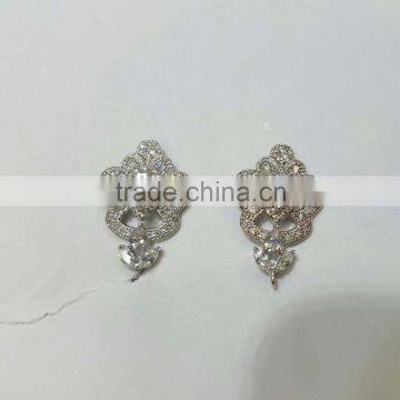 jewelry components platinum plated Earring post