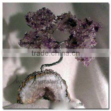 Amethese Geode Gemstone Tree