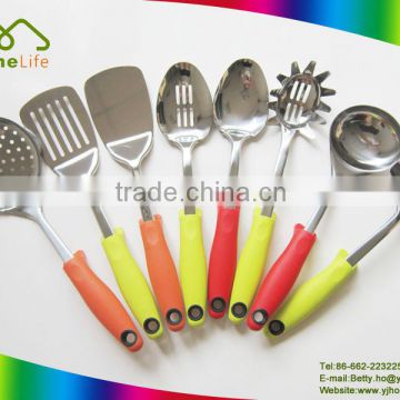 Modern high quality eco-friendly colorful handle stainless steel stainless steel kitchen tool