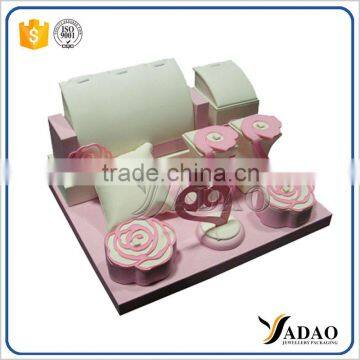 Best selling products leather jewelry display set with customized