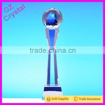 Popular New Design Souvenir Gift Crystal Glass Trophy Award