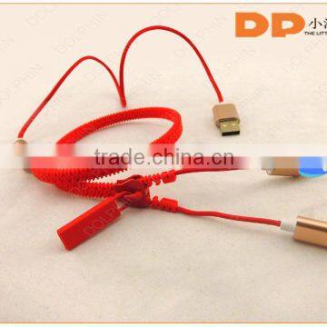 Colorful Zipper Flat Cable Oem Brand Logo Custom Usb Data Cable photo-3