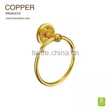 China supplier golden plated LU805 3G copper towel ring