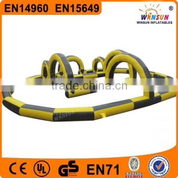 Specially designed cheap PVC inflatable sports game cheap inflatable go kart track