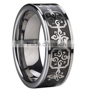 Classic Style Charm Tungsten Ring With High Polished, Christmas Gift , Wedding Ring for Men and Women photo-2