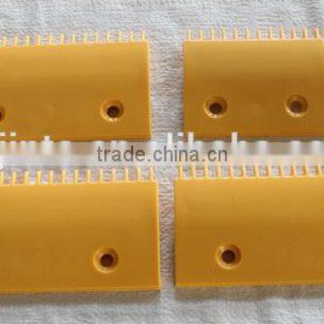 2L08316 Escalator Comb Plate 144.5*89mm, 16T, ABS,Yellow, Center