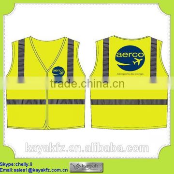 Custom safety printed vest for workwear uniform