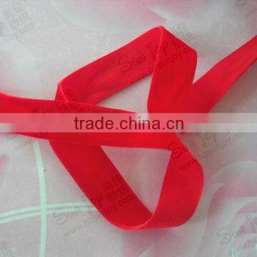 Woven edge single face velvet ribbon wholesale