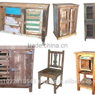Recycle Wood Furniture Reclaimed Wood Collection ,INDUSTRIAL FURNITURE EXPORTER, Vintage Industrial Furniture. photo-2
