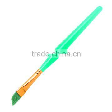 Cheap Wholesale Nontoxic Gold-Plated Ferrule Kid Plastic Paint Brush, Fine Quality Nylon Flat Paint Brush Children Drawing Set